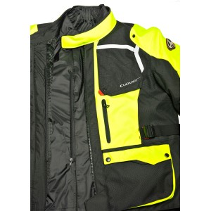 Chaqueta moto CLOVER Savana 2 Negro-Fluo - Ropamotorista.com Chaqueta moto CLOVER Savana 2 Negro-Fluo - Ropamotorista.com - Distribuidor Oficial Clover en España y Portugal