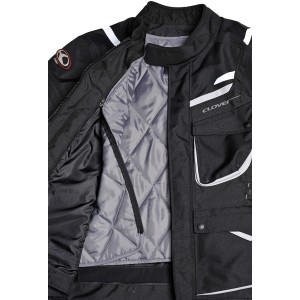 Chaqueta moto CLOVER Scout 2 Negro - Ropamotorista.com Chaqueta moto CLOVER Scout 2 Negro