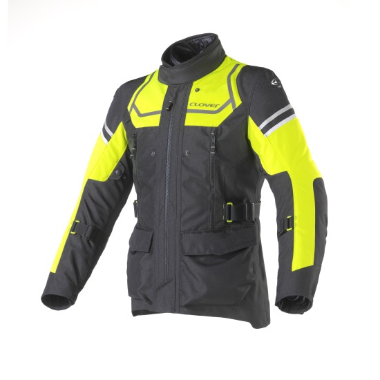 Chaqueta moto CLOVER Outland WP Negro-Amarillo - Ropamotorista.com - Distribuidor Oficial Clover en España y Portugal