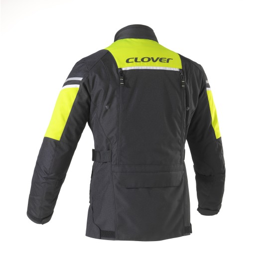 Chaqueta moto CLOVER Outland WP Negro-Amarillo - Ropamotorista.com - Distribuidor Oficial Clover en España y Portugal