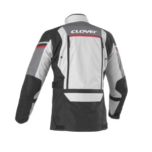 Chaqueta moto CLOVER Outland WP Negro-Gris - Ropamotorista.com - Distribuidor Oficial Clover en España y Portugal