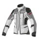 Chaqueta moto mujer  CLOVER Outland WP Lady Negro-Gris