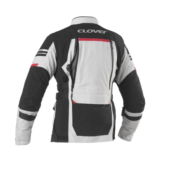 Chaqueta moto CLOVER LAMINATOR WP Negro-Gris - Ropamotorista.com - Distribuidor Oficial Clover en España y Portugal