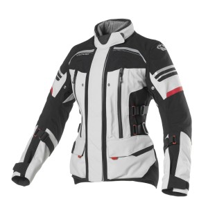 Chaqueta moto mujer CLOVER LAMINATOR WP Lady Negro-Gris - Ropamotorista.com Chaqueta moto mujer CLOVER LAMINATOR WP Lady Negro-Gris