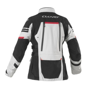 Chaqueta moto mujer CLOVER LAMINATOR WP Lady Negro-Gris - Ropamotorista.com Chaqueta moto mujer CLOVER LAMINATOR WP Lady Negro-Gris