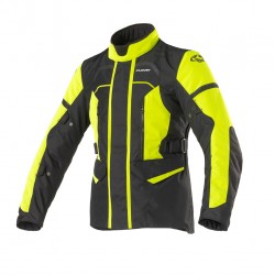 Chaqueta moto CLOVER Storm 3 Negro-Fluo