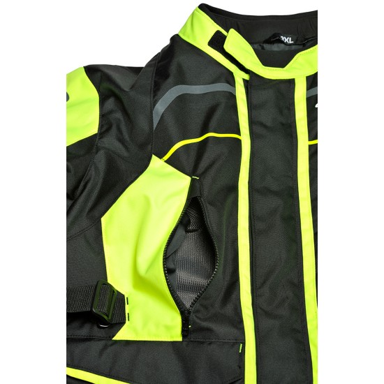 Chaqueta moto CLOVER Storm 3 Negro-Fluo - Ropamotorista.com - Distribuidor Oficial Clover en España y Portugal