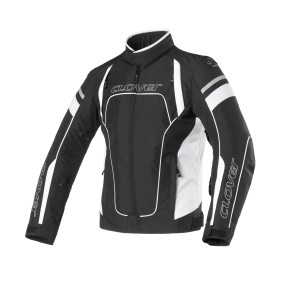 Chaqueta moto CLOVER Rainblade WP Negro-Blanco - Ropamotorista.com Chaqueta moto CLOVER Rainblade WP Negro-Blanco - Ropamotorista.com - Distribuidor Oficial Clover en España y Portugal
