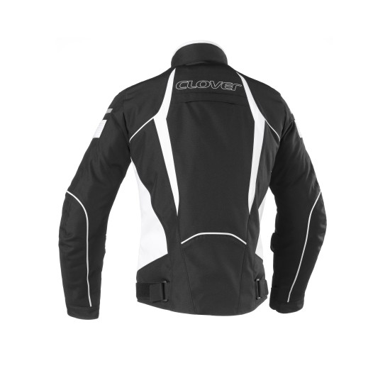 Chaqueta moto CLOVER Rainblade WP Negro-Blanco - Ropamotorista.com Chaqueta moto CLOVER Rainblade WP Negro-Blanco - Ropamotorista.com - Distribuidor Oficial Clover en España y Portugal