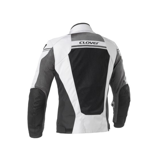 Chaqueta moto verano CLOVER AIRJET 4 Negro-Gris - Ropamotorista.com - Distribuidor Oficial Clover en España y Portugal