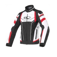 Chaqueta moto verano CLOVER Airblade 3 Negro-Blanco-Blanco