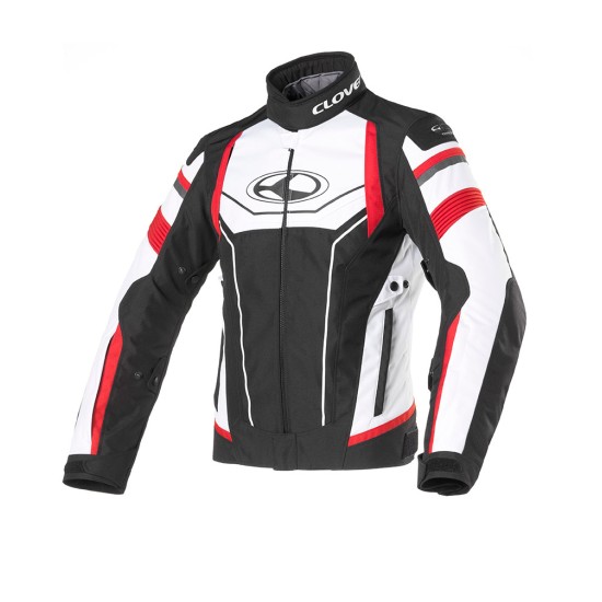 Chaqueta moto verano CLOVER Airblade 3 Negro-Blanco-Blanco - Ropamotorista.com - Distribuidor Oficial Clover en España y Portugal