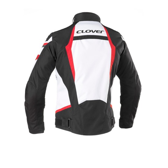 Chaqueta moto verano CLOVER Airblade 3 Negro-Blanco-Blanco - Ropamotorista.com - Distribuidor Oficial Clover en España y Portugal