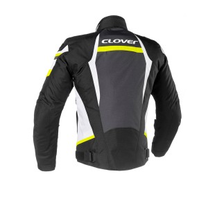 Chaqueta moto verano CLOVER Airblade 3 Negro-Blanco-Fluor - Ropamotorista.com Chaqueta moto verano CLOVER Airblade 3 Negro-Blanco-Fluor - Ropamotorista.com - Distribuidor Oficial Clover en España y Portugal