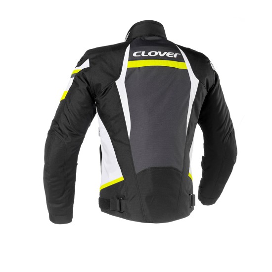 Chaqueta moto verano CLOVER Airblade 3 Negro-Blanco-Fluor - Ropamotorista.com Chaqueta moto verano CLOVER Airblade 3 Negro-Blanco-Fluor - Ropamotorista.com - Distribuidor Oficial Clover en España y Portugal