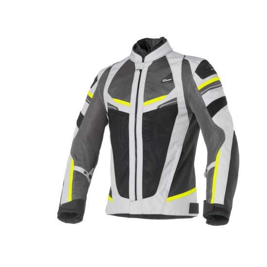 Chaqueta moto verano CLOVER Rainjet WP Fluo-Gris - Ropamotorista.com Chaqueta moto verano CLOVER Rainjet WP Fluo-Gris - Ropamotorista.com - Distribuidor Oficial Clover en España y Portugal