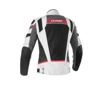 Chaqueta moto verano CLOVER Rainjet WP Rojo-Gris - Ropamotorista.com Chaqueta moto verano CLOVER Rainjet WP Rojo-Gris - Ropamotorista.com - Distribuidor Oficial Clover en España y Portugal