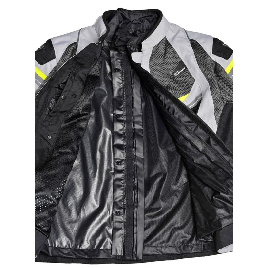 Chaqueta moto verano CLOVER Rainjet WP Fluo-Gris - Ropamotorista.com Chaqueta moto verano CLOVER Rainjet WP Fluo-Gris - Ropamotorista.com - Distribuidor Oficial Clover en España y Portugal