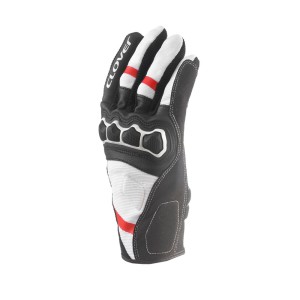 Guantes moto verano CLOVER Airtouch 2 Blanco-Rojo - Ropamotorista.com - Distribuidor Oficial Clover en España y Portugal