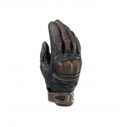 Guantes moto verano CLOVER KVS Negro-Marrón