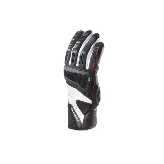 Guantes moto verano CLOVER GTS 2 Negro-Blanco - Ropamotorista.com - Distribuidor Oficial Clover en España y Portugal