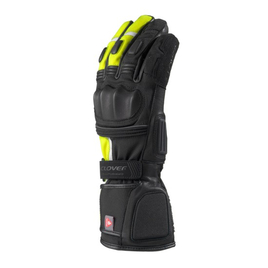 Guantes moto invierno CLOVER Granturismo Negro-Fluo - Ropamotorista.com Guantes moto invierno CLOVER Granturismo Negro-Fluo - Ropamotorista.com - Distribuidor Oficial Clover en España y Portugal