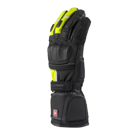 Guantes moto invierno CLOVER Granturismo Negro-Fluo - Ropamotorista.com - Distribuidor Oficial Clover en España y Portugal