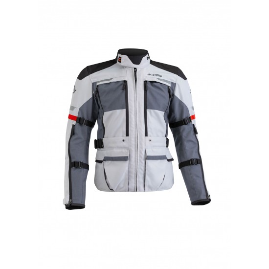 Chaqueta moto ACERBIS CE X-TOUR Gris - Ropamotorista.com - Distribuidor Oficial Acerbis en España y Portugal