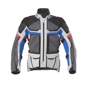 Chaqueta moto CLOVER Crossover 4 WP Airbag Azul-Gris - Ropamotorista.com - Distribuidor Oficial Clover en España y Portugal