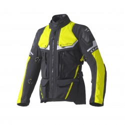 Chaqueta moto CLOVER Crossover 4 WP Airbag Negro-Fluo