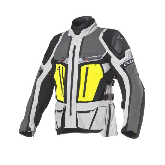 Chaqueta moto CLOVER Crossover 4 WP Airbag Negro-Gris - Ropamotorista.com - Distribuidor Oficial Clover en España y Portugal