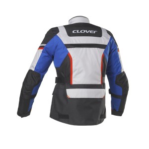 Chaqueta moto CLOVER Savana 3 Azul-Gris - Ropamotorista.com - Distribuidor Oficial Clover en España y Portugal