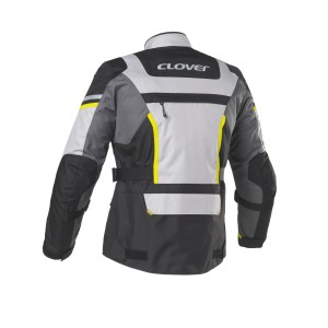 Chaqueta moto CLOVER Savana 3 Fluo-Gris - Ropamotorista.com - Distribuidor Oficial Clover en España y Portugal