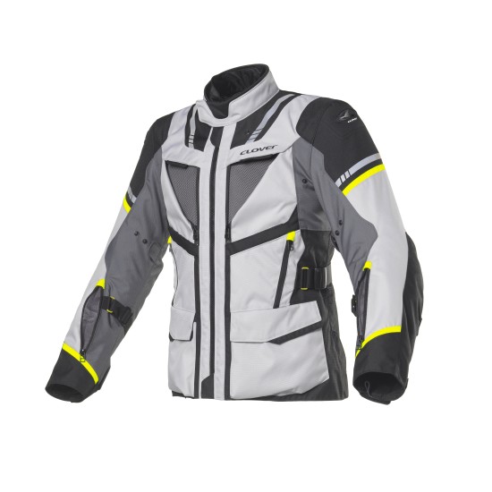 Chaqueta moto CLOVER Savana 3 Fluo-Gris - Ropamotorista.com - Distribuidor Oficial Clover en España y Portugal