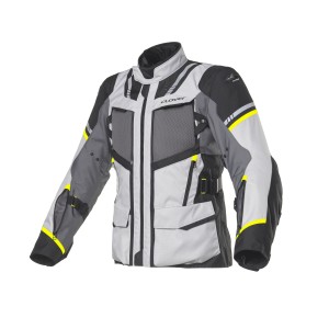 Chaqueta moto CLOVER Savana 3 Fluo-Gris - Ropamotorista.com - Distribuidor Oficial Clover en España y Portugal