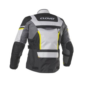 Chaqueta moto CLOVER Savana 3 Fluo-Gris - Ropamotorista.com - Distribuidor Oficial Clover en España y Portugal