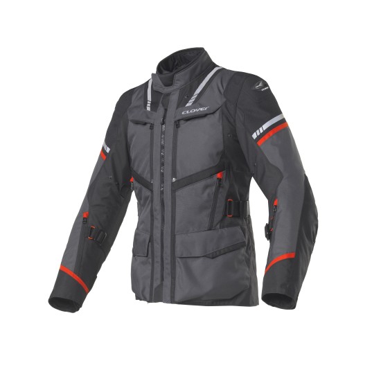 Chaqueta moto CLOVER Savana 3 Negro-Gris - Ropamotorista.com - Distribuidor Oficial Clover en España y Portugal