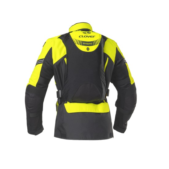 Chaqueta moto CLOVER Ventouring 3 Negro-Fluo - Ropamotorista.com - Distribuidor Oficial Clover en España y Portugal