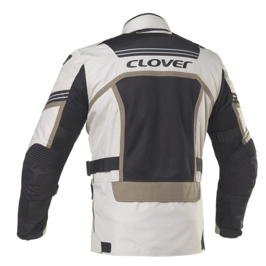 Chaqueta moto mujer CLOVER Ventouring 3 Lady Negro-Sand - Ropamotorista.com - Distribuidor Oficial Clover en España y Portugal