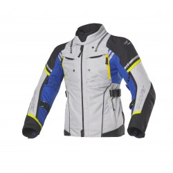 Chaqueta moto CLOVER Hyperblade Azul-Gris