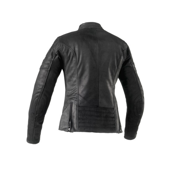 Chaqueta moto mujer piel CLOVER Pro Lady Negro en venta - Ropamotorista.com