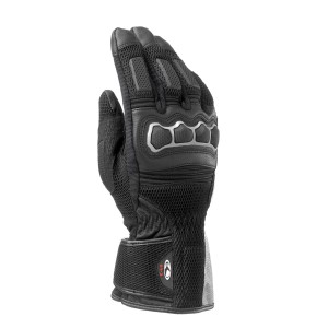 Guantes moto verano CLOVER SR-3 Negro-Gris - Ropamotorista.com Guantes moto verano CLOVER SR-3 Negro-Gris