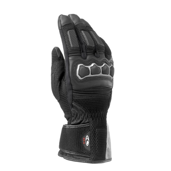 Guantes moto verano CLOVER SR-3 Negro-Gris - Ropamotorista.com Guantes moto verano CLOVER SR-3 Negro-Gris