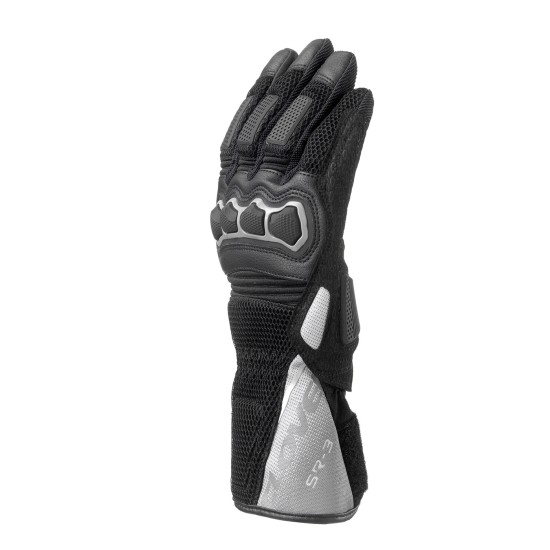 Guantes moto verano CLOVER SR-3 Negro-Gris - Ropamotorista.com Guantes moto verano CLOVER SR-3 Negro-Gris