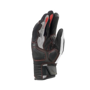 Guantes moto racing CLOVER Raptor Plus Blanco-Rojo - Ropamotorista.com Guantes moto racing CLOVER Raptor Plus Blanco-Rojo
