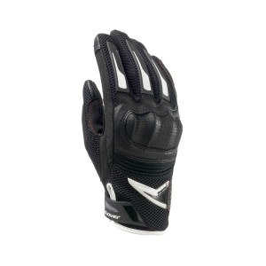 Guantes moto racing CLOVER Raptor Plus Negro-Blanco - Ropamotorista.com Guantes moto racing CLOVER Raptor Plus Negro-Blanco