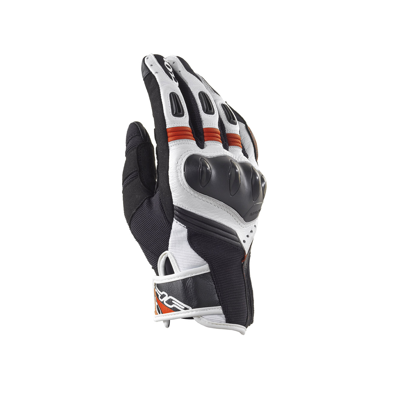 Guantes moto racing CLOVER Predator Negro-Blanco en venta