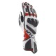 Guantes moto racing CLOVER ST02 Blanco-Rojo