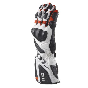 Guantes moto racing CLOVER ST02 Blanco-Rojo - Ropamotorista.com - Distribuidor Oficial Clover en España y Portugal