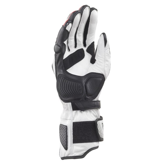 Guantes moto racing CLOVER ST02 Blanco-Rojo - Ropamotorista.com - Distribuidor Oficial Clover en España y Portugal